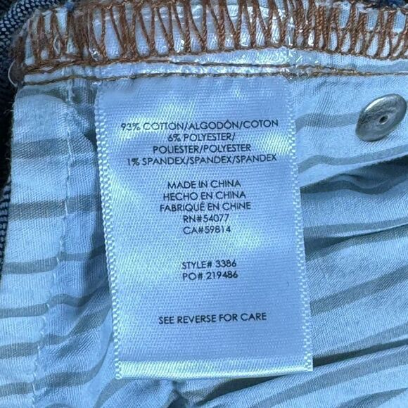 Cabi High Straight Leg Jeans Dark Wash Style 3386 Sz 4 - Picture 3 of 7